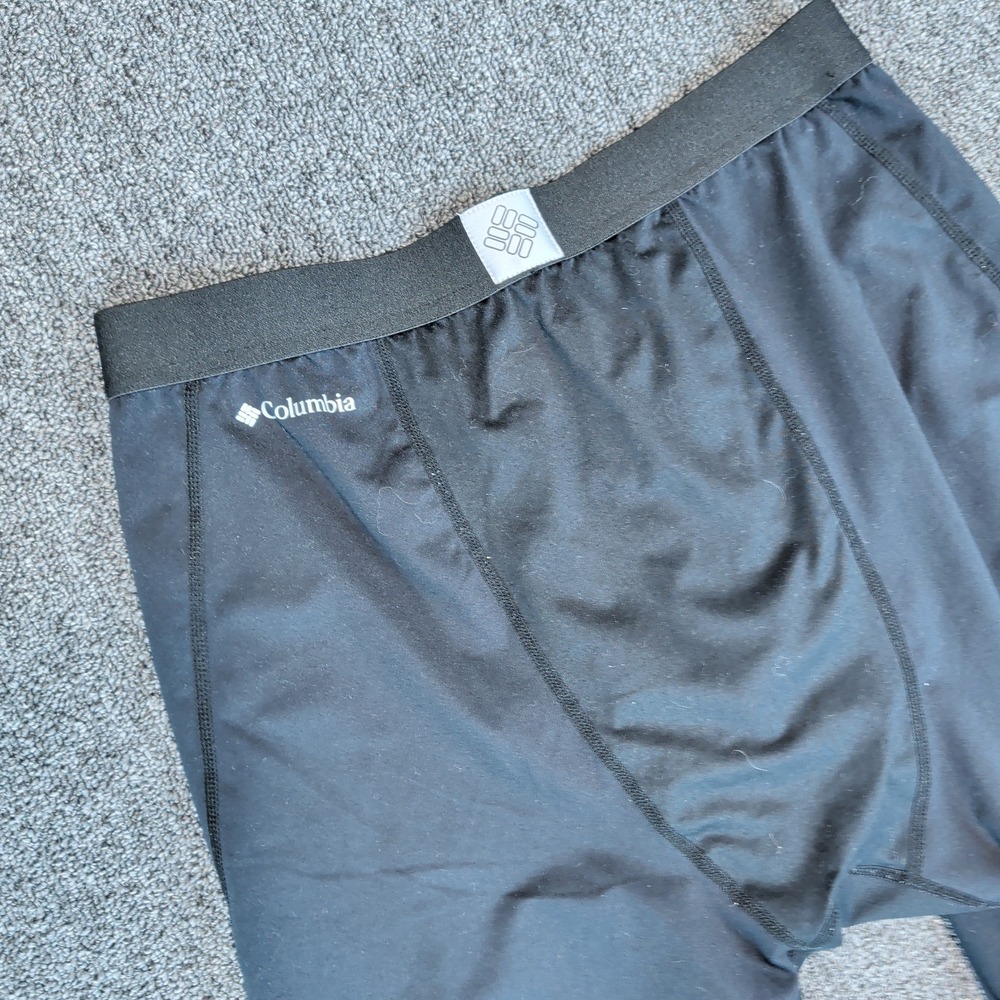 Columbia Gorpcore Omni-Heat Base Layer Tights Mens Large Black Thermal Leggings - Picture 8 of 12